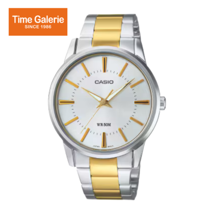 Casio General MTP-1303SG-7AVDF Analog Silver Gold Dial Men Watch Casio General MTP-1303SG-7AVDF Analog Silver Gold Dial Men Watch