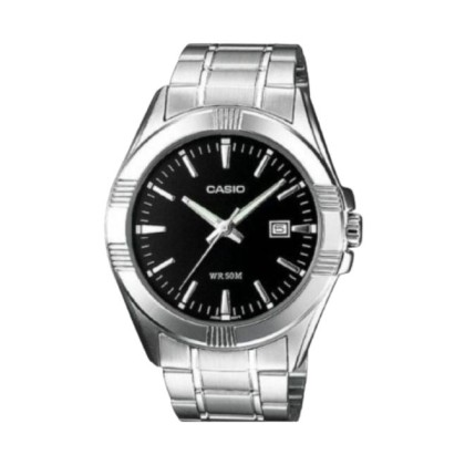 Casio General MTP-1308D-1AV Silver Stainless Steel Band Men Watch
