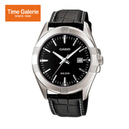 Casio General MTP-1308L-1AV Black Leather Band Men Watch Casio General MTP-1308L-1AV Black Leather Band Men Watch