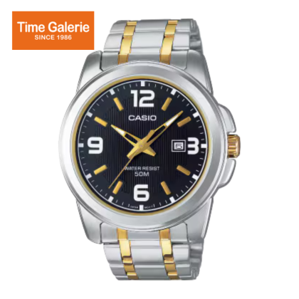 Casio General MTP-1314SG-1AVDF Black Dial Two Tone Stainless Steel Strap Men Watch Casio General MTP-1314SG-1AVDF Black Dial Two Tone Stainless Steel Strap Men Watch