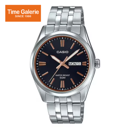 Casio General MTP-1335D-1A2VDF Black Dial Stainless Steel Strap Men Watch Casio General MTP-1335D-1A2VDF Black Dial Stainless Steel Strap Men Watch