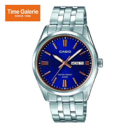 Casio General MTP-1335D-2A2VDF Blue Dial Stainless Steel Strap Men Watch Casio General MTP-1335D-2A2VDF Blue Dial Stainless Steel Strap Men Watch