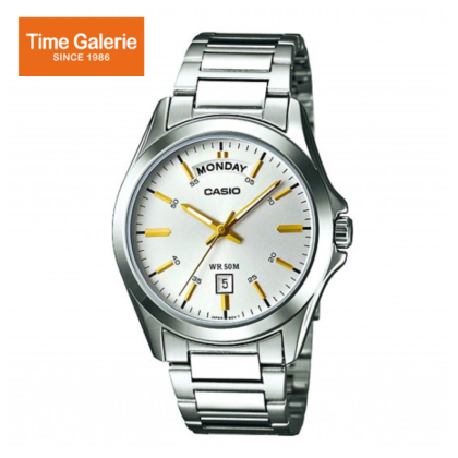 Casio General MTP-1370D-7A2VDF White Dial Stainless Steel Strap Men Watch Casio General MTP-1370D-7A2VDF White Dial Stainless Steel Strap Men Watch