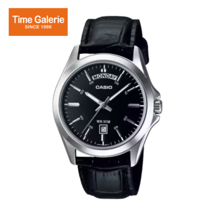 Casio General MTP-1370L-1AVDF Black Dial Leather Strap Men Watch Casio General MTP-1370L-1AVDF Black Dial Leather Strap Men Watch