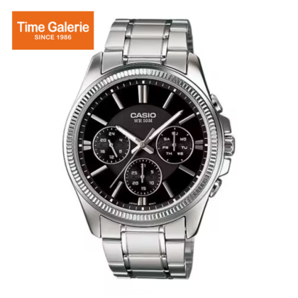 Casio General MTP-1375D-1AV Silver Stainless Steel Band Men Watch Casio General MTP-1375D-1AV Silver Stainless Steel Band Men Watch