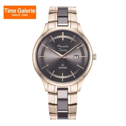 Alexandre Christie ALCW8707MDBCGGR Black Dial Stainless Steel Men Watch Alexandre Christie ALCW8707MDBCGGR Black Dial Stainless Steel Men Watch