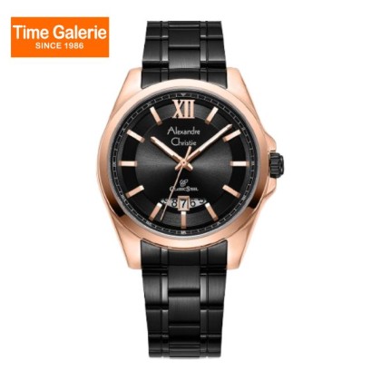 Alexandre Christie ALCW8659MDBBRBA Black Dial Stainless Steel Men Watch Alexandre Christie ALCW8659MDBBRBA Black Dial Stainless Steel Men Watch