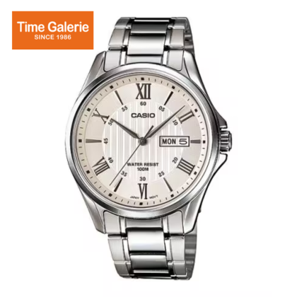 Casio General MTP-1384D-7AVDF White Dial Stainless Steel Men Watch Casio General MTP-1384D-7AVDF White Dial Stainless Steel Men Watch