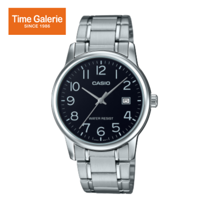 Casio General MTP-V002D-1B Silver Stainless Steel Band Men Watch Casio General MTP-V002D-1B Silver Stainless Steel Band Men Watch