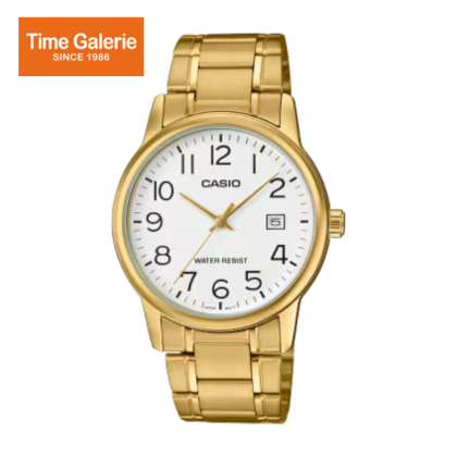 Casio General MTP-V002G-7B2 Gold Stainless Steel Band Men Watch Casio General MTP-V002G-7B2 Gold Stainless Steel Band Men Watch