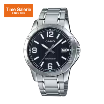 Casio General MTP-V004D-1B2UDF Black Dial Stainless Steel Men Watch