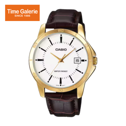 Casio General MTP-V004GL-7A Brown Leather Band Men Watch Casio General MTP-V004GL-7A Brown Leather Band Men Watch