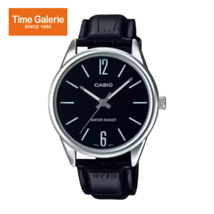 Casio General MTP-V005L-1B Black Leather Band Men Watch Casio General MTP-V005L-1B Black Leather Band Men Watch