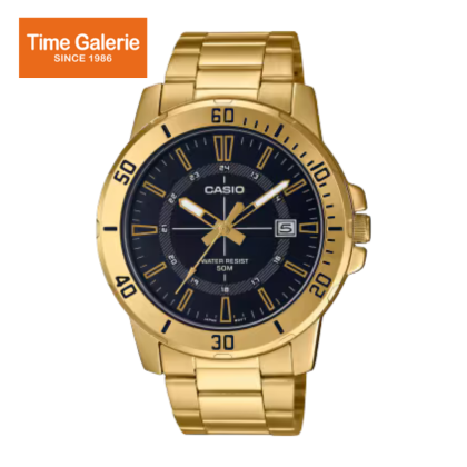 Casio General MTP-VD01G-1CV Gold Stainless Steel Band Men Watch Casio General MTP-VD01G-1CV Gold Stainless Steel Band Men Watch