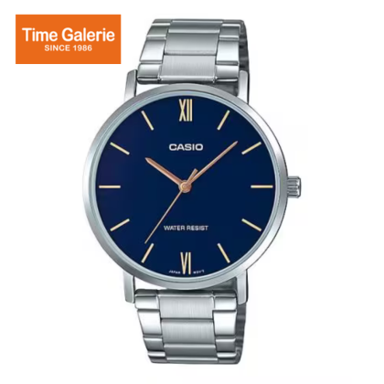 Casio General MTP-VT01D-2B Stainless Steel Band Men Watch Casio General MTP-VT01D-2B Stainless Steel Band Men Watch