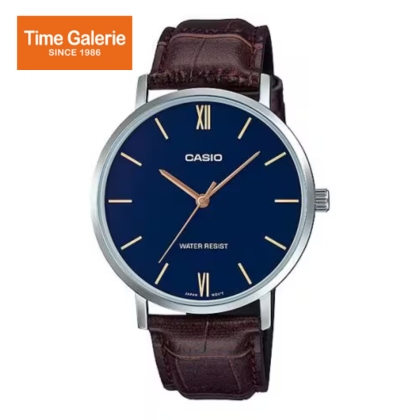 Casio General MTP-VT01L-2B Brown Leather Band Men Watch Casio General MTP-VT01L-2B Brown Leather Band Men Watch