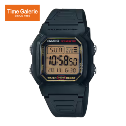 Casio General W-800HG-9AV Black Resin Band Men Youth Watch Casio General W-800HG-9AV Black Resin Band Men Youth Watch