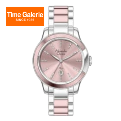 Alexandre Christie ALCW2B64LDBSSPN Pink Dial Stainless Steel Strap Analog Women Watch Alexandre Christie ALCW2B64LDBSSPN Pink Dial Stainless Steel Strap Analog Women Watch