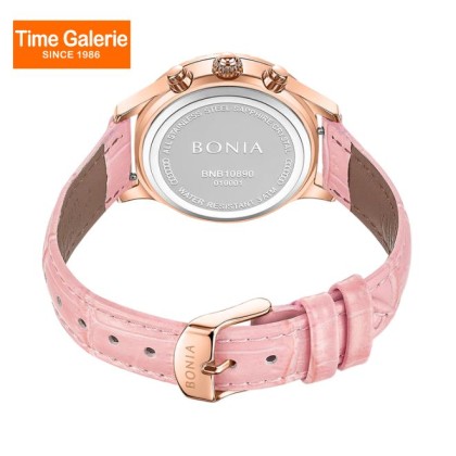 Bonia Contemporary BNB10890-2577S Pink Leather Strap Women Watch Bonia Contemporary BNB10890-2577S Pink Leather Strap Women Watch