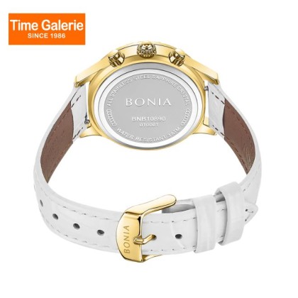 Bonia Contemporary BNB10890-2217S White Leather Strap Women Watch Bonia Contemporary BNB10890-2217S White Leather Strap Women Watch