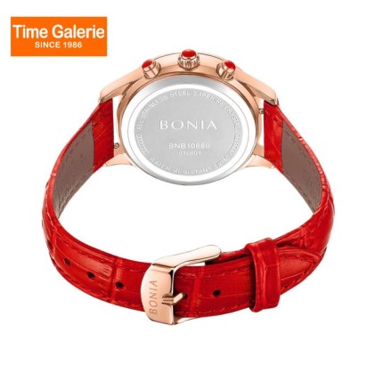 Bonia Contemporary BNB10889-2517S Red Leather Strap Women Watch Bonia Contemporary BNB10889-2517S Red Leather Strap Women Watch