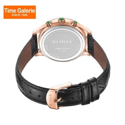 Bonia Contemporary BNB10889-2597S Black Leather Strap Women Watch Bonia Contemporary BNB10889-2597S Black Leather Strap Women Watch