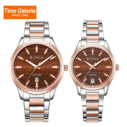 Bonia BNB10858-1642/2642 Stainless Steel His & Her Set Watch Bonia BNB10858-1642/2642 Stainless Steel His & Her Set Watch