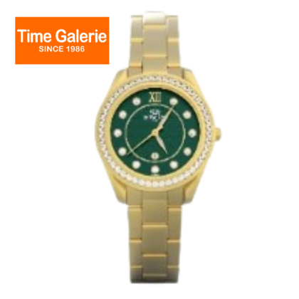 ROSCANI ROSWS935N7 34mm Green Dial Gold Stainless Steel Analog Women Watch ROSCANI ROSWS935N7 34mm Green Dial Gold Stainless Steel Analog Women Watch