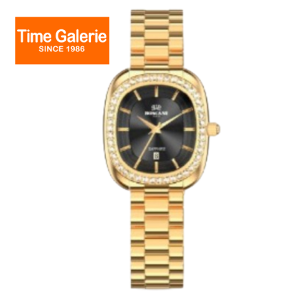 ROSCANI ROSWE515T3 Black Dial Gold Stainless Steel Analog Women Watch ROSCANI ROSWE515T3 Black Dial Gold Stainless Steel Analog Women Watch