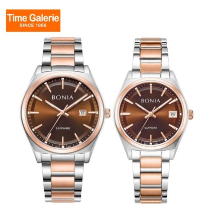  Bonia BNB10863-1642/2642 Stainless Steel His & Her Set Watch