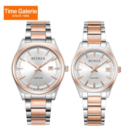 Bonia BNB10863-1612/2612 Stainless Steel His & Her Set Watch