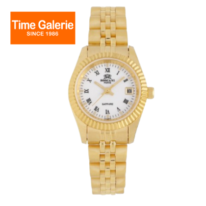 ROSCANI ROSW498516 White Dial Gold Stainless Steel Analog Women Watch