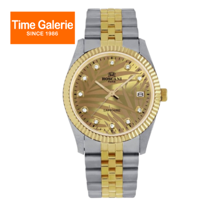 ROSCANI ROSW497792 35mm Gold Dial Stainless Steel Analog Men Watch