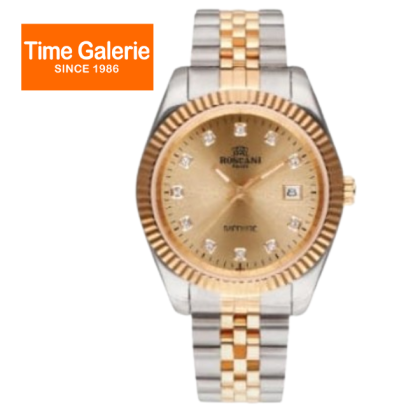 ROSCANI ROSW4576G9 41mm Rose Gold Dial Stainless Steel Analog Men Watch ROSCANI ROSW4576G9 41mm Rose Gold Dial Stainless Steel Analog Men Watch