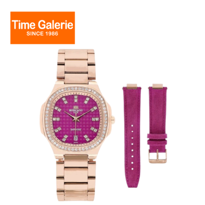 ROSCANI ROSWE674G2 Sapphire Crystal Rounded Square Bracelet Watch Solid Stainless Steel Women Watch