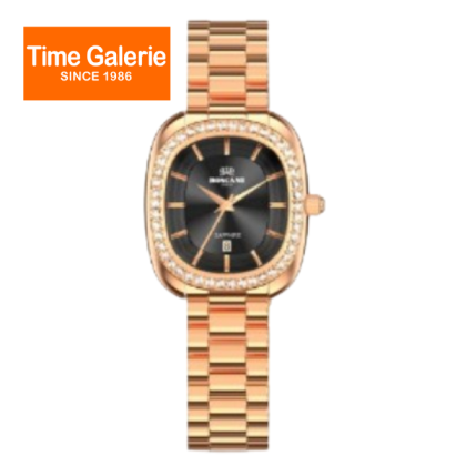 ROSCANI ROSWE514T3 Black Dial Rose Gold Stainless Steel Analog Women Watch ROSCANI ROSWE514T3 Black Dial Rose Gold Stainless Steel Analog Women Watch