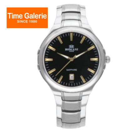 ROSCANI ROSW4659T3 40MM Black Dial 5ATM Stainless Steel Analog Men Watch