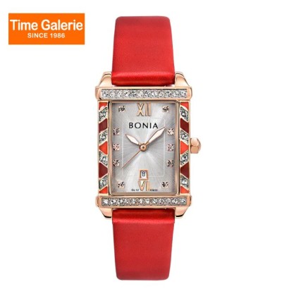 Bonia Elegance BNB10820-2513S Red Leather Strap Women Watch Bonia Elegance BNB10820-2513S Red Leather Strap Women Watch