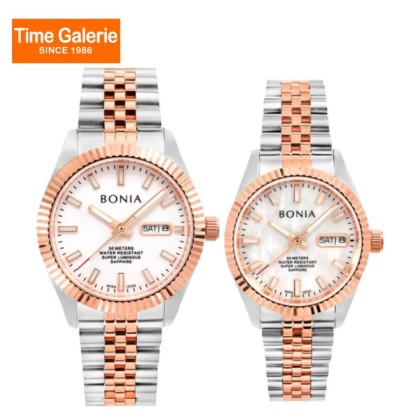 Bonia Noble Automatic BNB10723-1612A/2652A His & Her Set Stainless Steel Watch Bonia Noble Automatic BNB10723-1612A/2652A His & Her Set Stainless Steel Watch