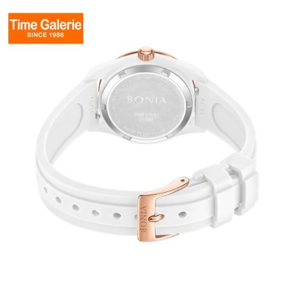 Bonia Elegance BNB10880-2912 White Silicone Strap Women Watch Bonia Elegance BNB10880-2912 White Silicone Strap Women Watch