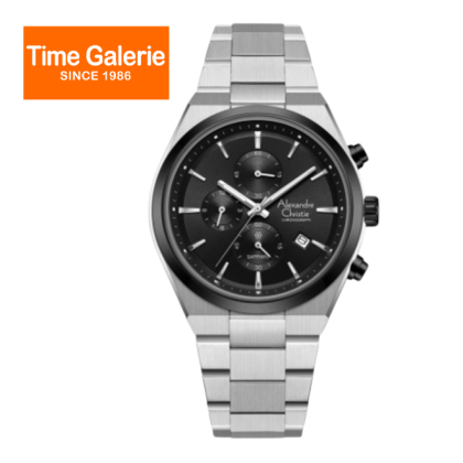 Alexandre Christie ALCW8697MCBTBBA Black Dial Stainless Steel Men Watch