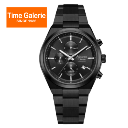 Alexandre Christie ALCW8697MCBIPBA Black Dial Stainless Steel Men Watch