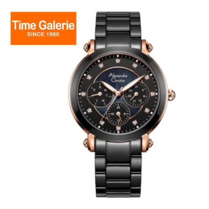Alexandre Christie ALCW2377BFBRGBA Black Stainless Steel with Ceramic Band Women Watch Alexandre Christie ALCW2377BFBRGBA Black Stainless Steel with Ceramic Band Women Watch