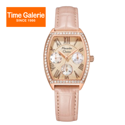 Alexandre Christie ALCW2B86BFLRGPN Leather Strap Women Watch Alexandre Christie ALCW2B86BFLRGPN Leather Strap Women Watch