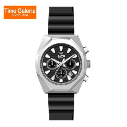 Alto ALT-EG05-SL-BK Multifunctional Analog Black Dial Silicone Strap Men Watch Alto ALT-EG05-SL-BK Multifunctional Analog Black Dial Silicone Strap Men Watch