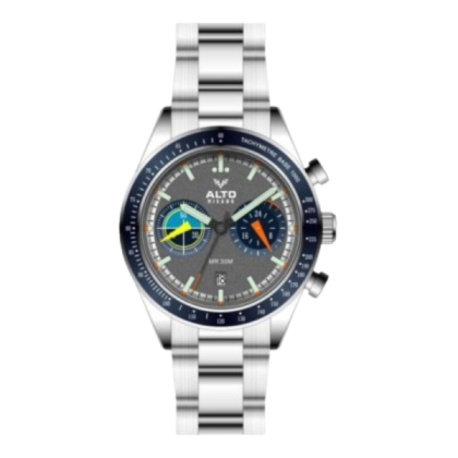 Alto ALT-EG06-SL-GY Sporty Style Analog Stainless Steel Men Watch Alto ALT-EG06-SL-GY Sporty Style Analog Stainless Steel Men Watch