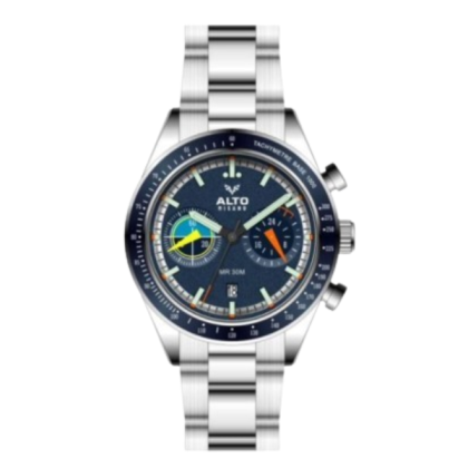 Alto ALT-EG06-SL-BU Sporty Style Analog Stainless Steel Men Watch