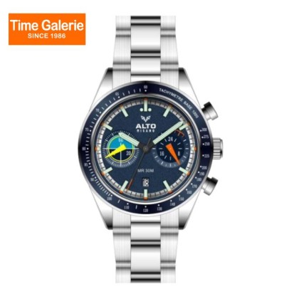 Alto ALT-EG06-SL-BU Sporty Style Analog Stainless Steel Men Watch