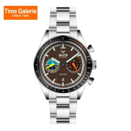 Alto ALT-EG06-SL-BR Sporty Style Analog Stainless Steel Men Watch Alto ALT-EG06-SL-BR Sporty Style Analog Stainless Steel Men Watch