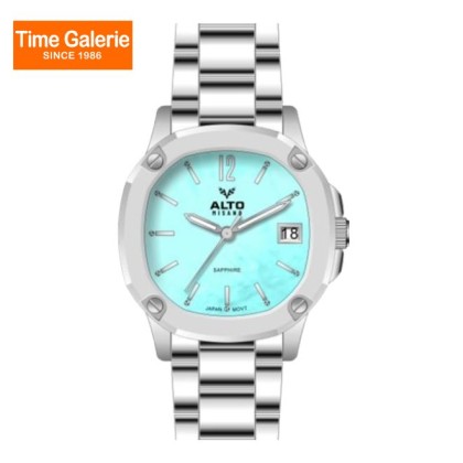 Alto ALT-EF01-SL-BU Date Function Blue Dial Color Stainless Steel Women Watch Alto ALT-EF01-SL-BU Date Function Blue Dial Color Stainless Steel Women Watch